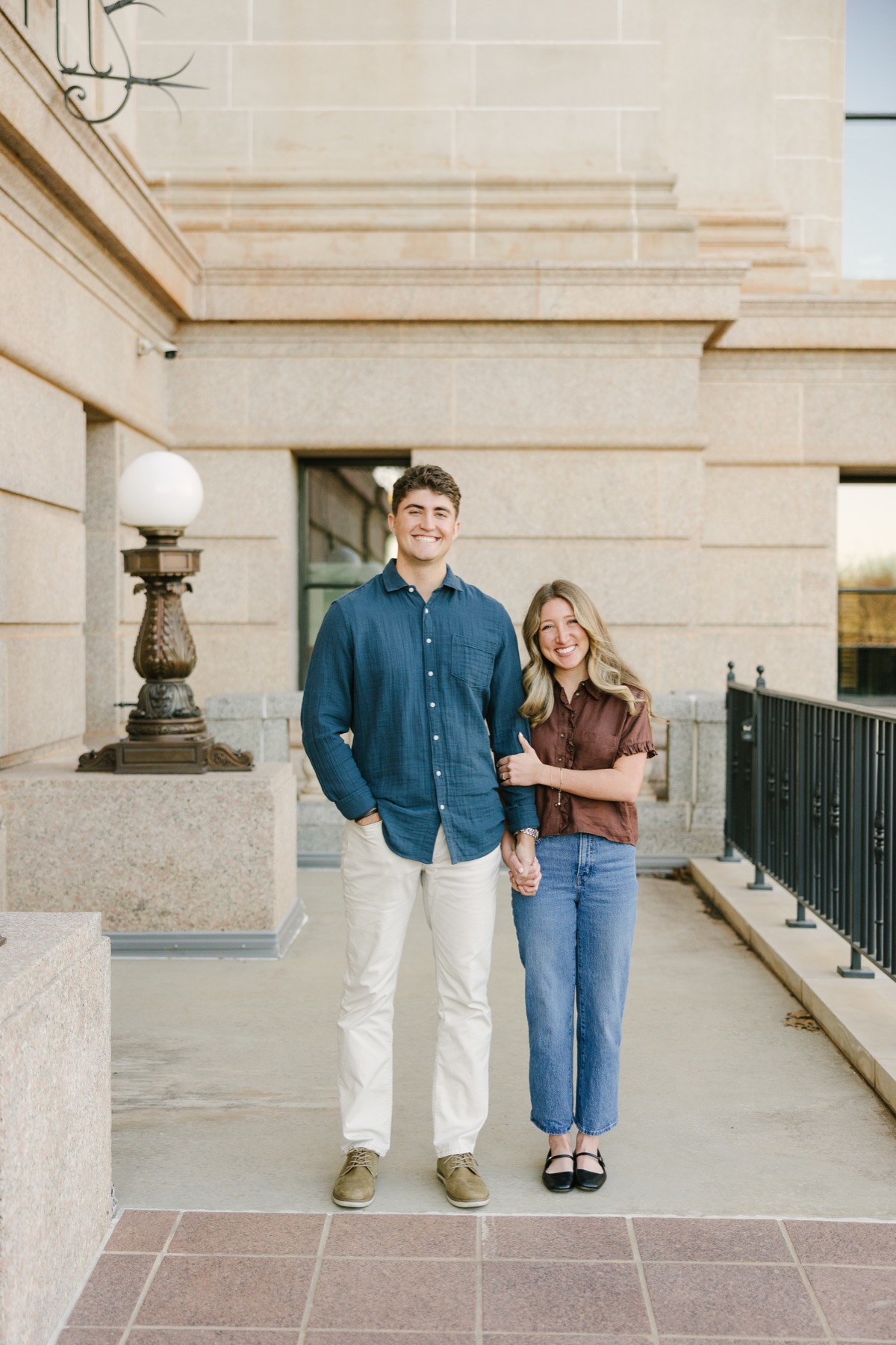 Brayden Peckham with his wife, Erin